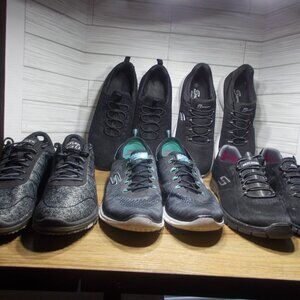 LOT OF 5 Women's Skechers Air Cooled Memory Foam Shoes Size 9